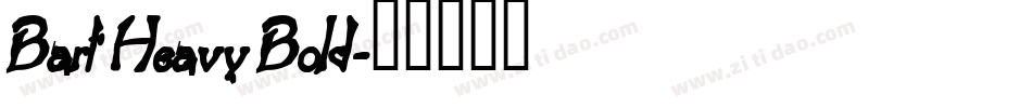 Bart Heavy Bold字体转换